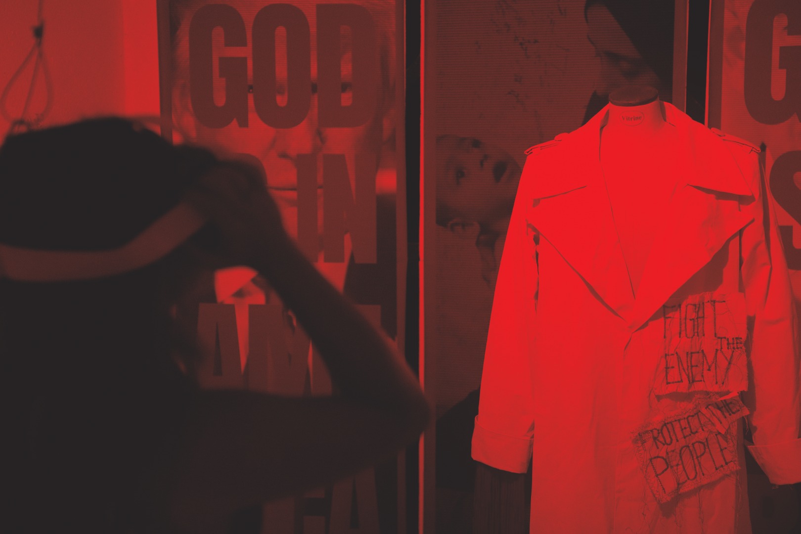 “GOD IS IN AMERICA” — installation